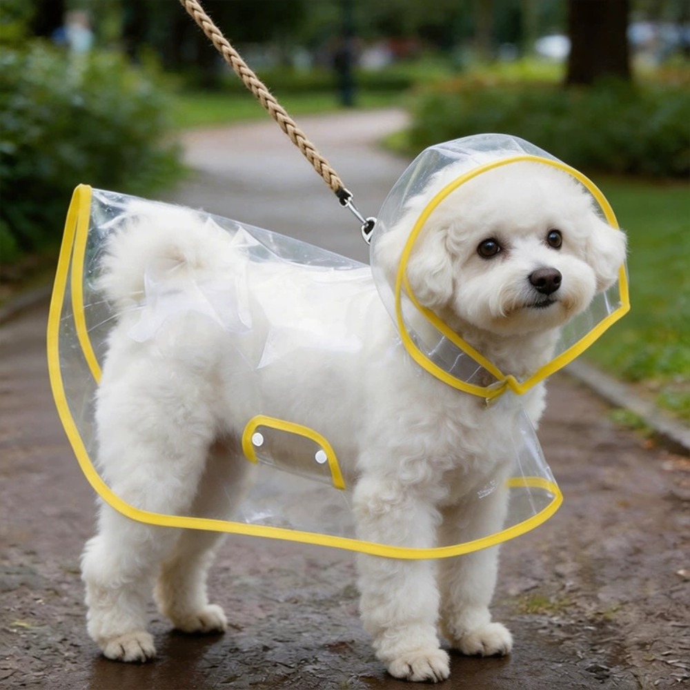 Dog Raincoat - Impermeable para Perros, Transparente, Cubre Todo