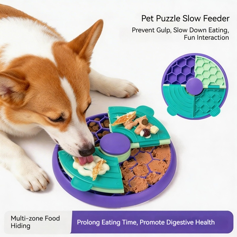 Pet Zone Supplies - Juguete interactivo para perros, comedero lento,