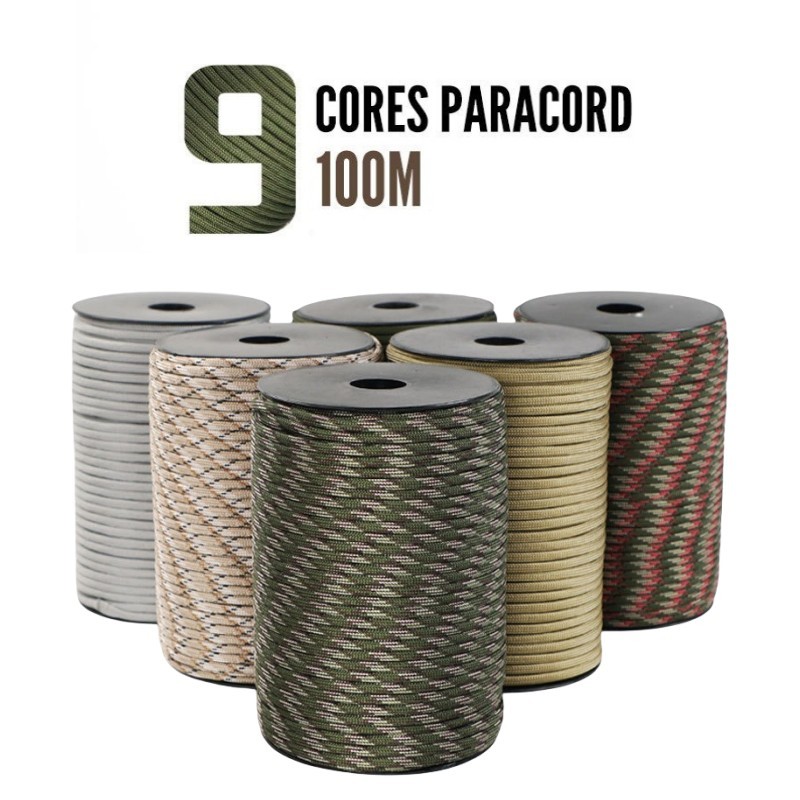 Dog Raincoat - Paracord militar 50/100m 550, cuerda de
