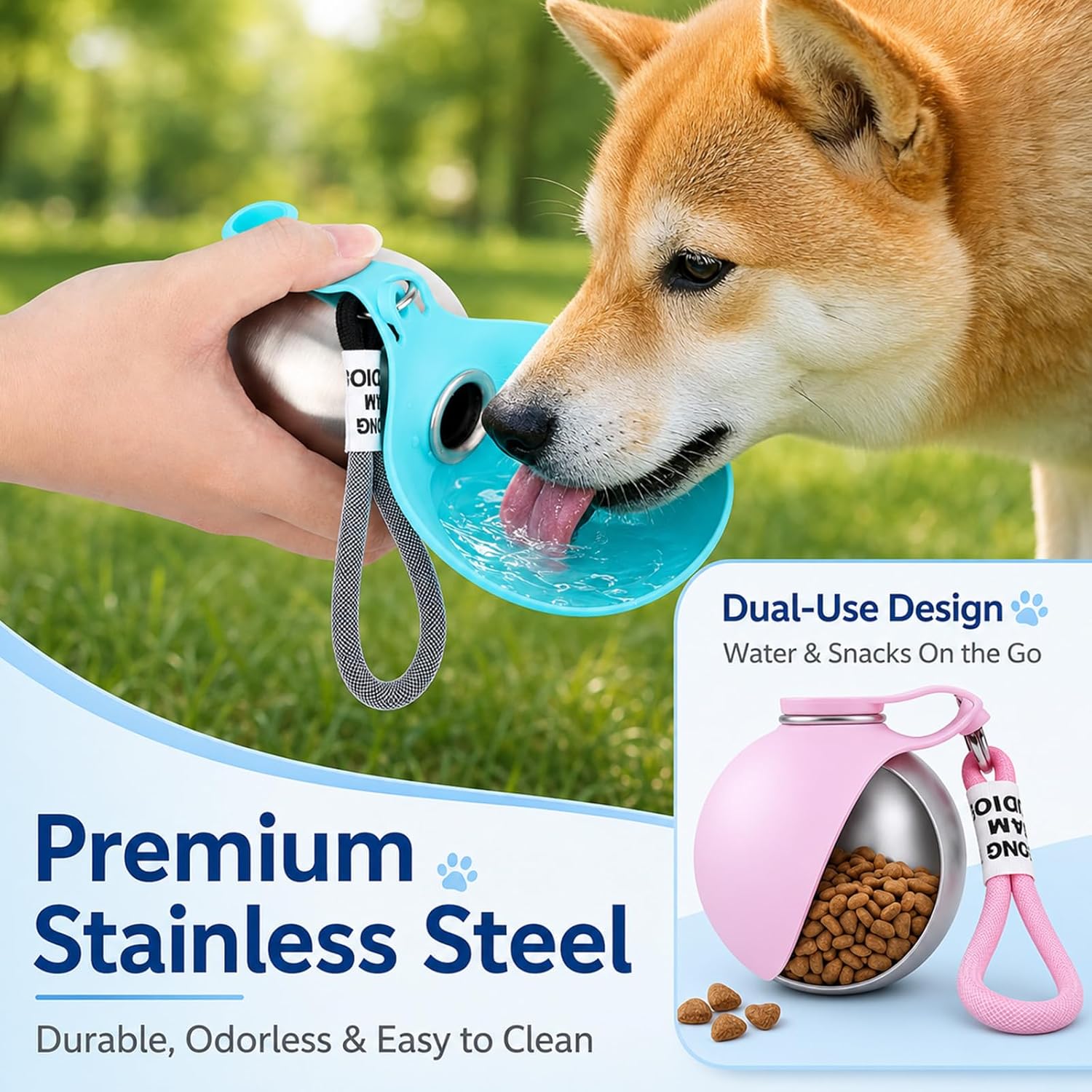 Botella de agua portátil para  - Pet Supplies Coupon reseña y precio