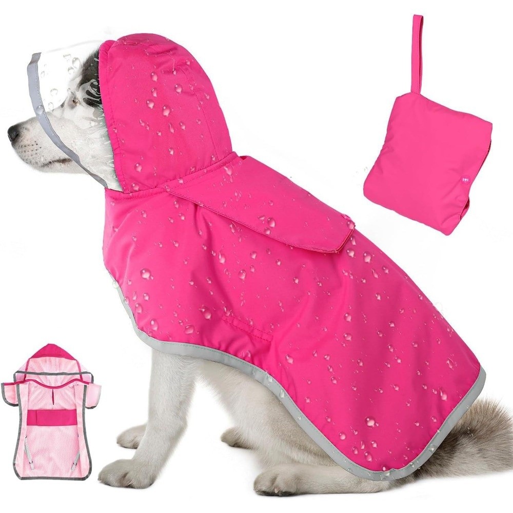 Impermeable para Perros con Ca - Dog Raincoat reseña y precio
