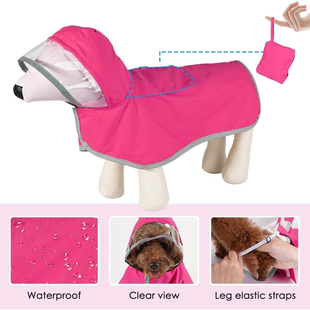 Impermeable para Perros con Ca - Dog Raincoat reseña y precio