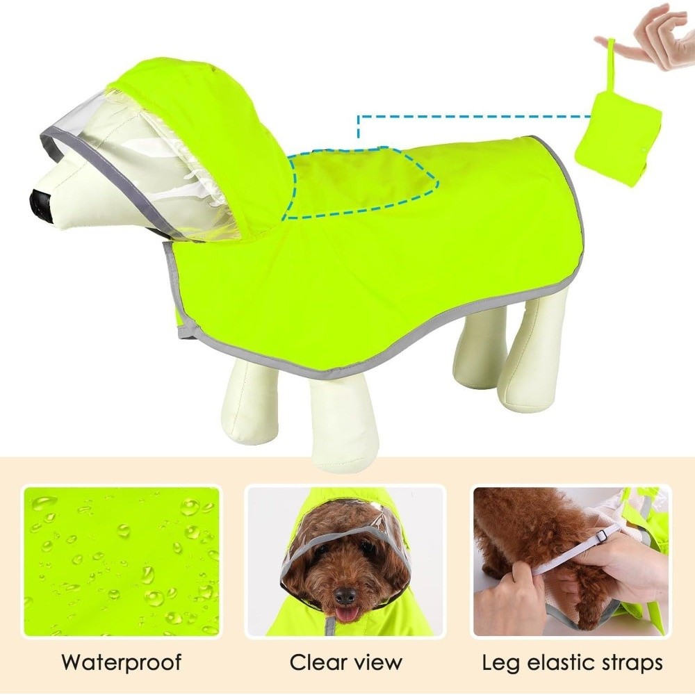 Impermeable para Perros con Ca - Dog Raincoat reseña y precio