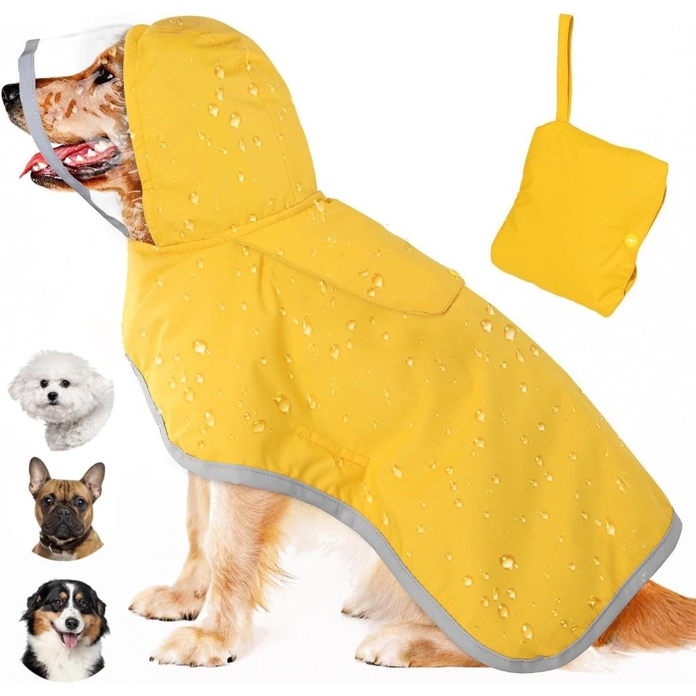 Impermeable para Perros con Ca - Dog Raincoat reseña y precio