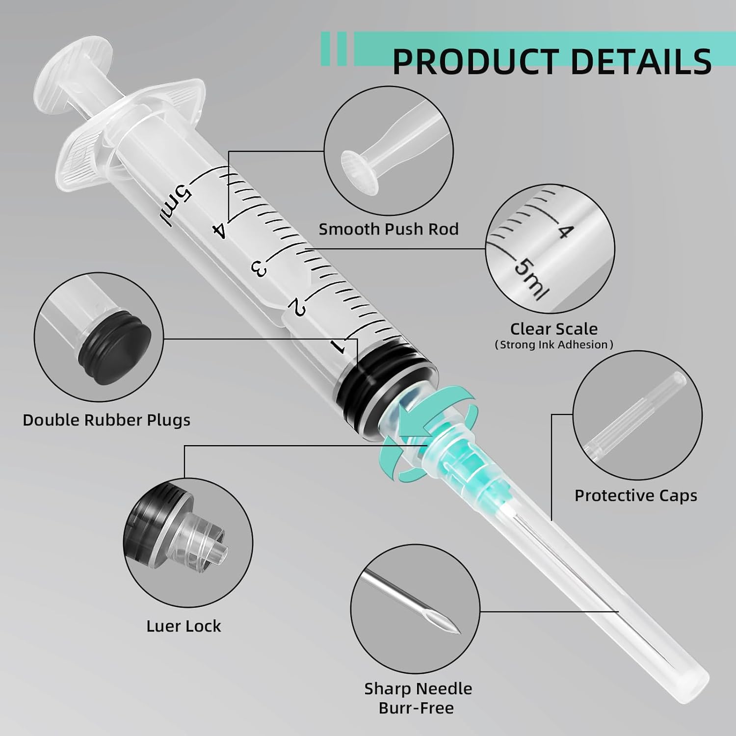 Jeringa Luer Lock de 5 ml, ade - Pet Supplies Delivery reseña y precio